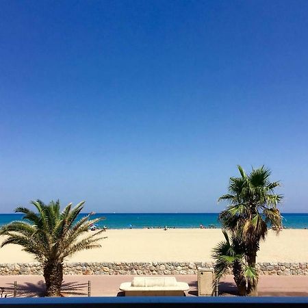 "Plage" Splendide Vue Mer Depuis La Chambre Et Le Salon Cuisine, 20M De La Plage! Daire Canet-en-Roussillon Dış mekan fotoğraf