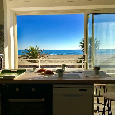 "Plage" Splendide Vue Mer Depuis La Chambre Et Le Salon Cuisine, 20M De La Plage! Daire Canet-en-Roussillon Dış mekan fotoğraf