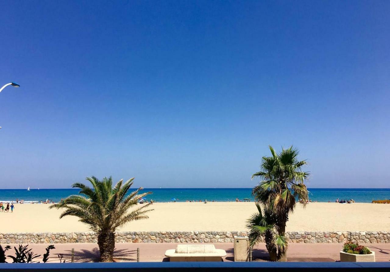 "Plage" Splendide Vue Mer Depuis La Chambre Et Le Salon Cuisine, 20M De La Plage! Daire Canet-en-Roussillon Dış mekan fotoğraf