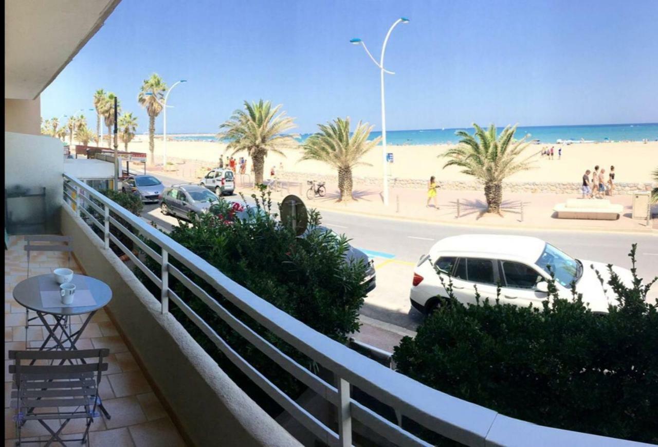 "Plage" Splendide Vue Mer Depuis La Chambre Et Le Salon Cuisine, 20M De La Plage! Daire Canet-en-Roussillon Dış mekan fotoğraf