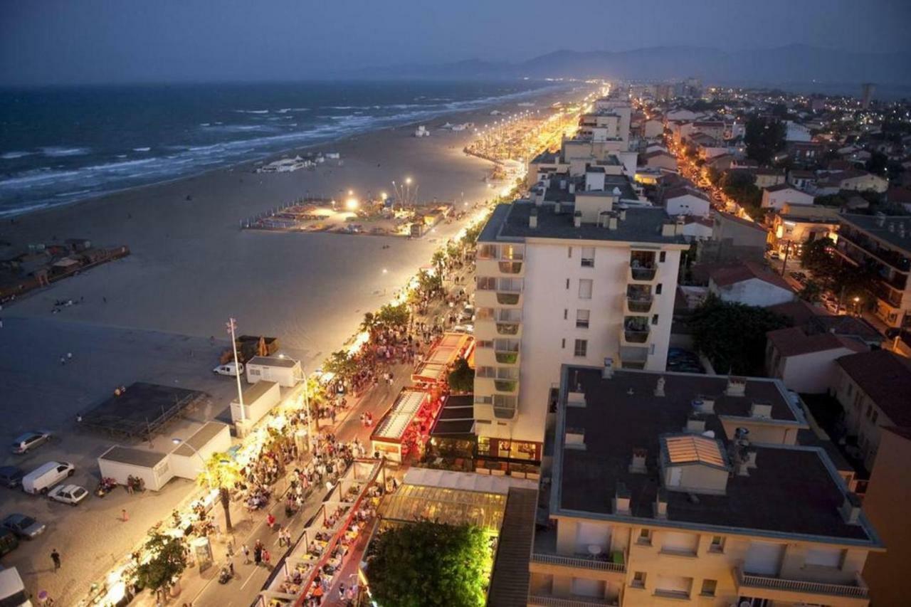 "Plage" Splendide Vue Mer Depuis La Chambre Et Le Salon Cuisine, 20M De La Plage! Daire Canet-en-Roussillon Dış mekan fotoğraf